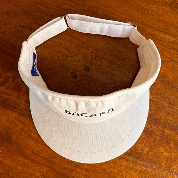 Bacara Resort White Fabric Women’s Visor Adjustable EUC - Picture 3 of 9
